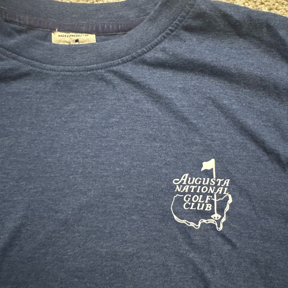 Augusta National Golf Club Blue Men's Short Sleeve Tee